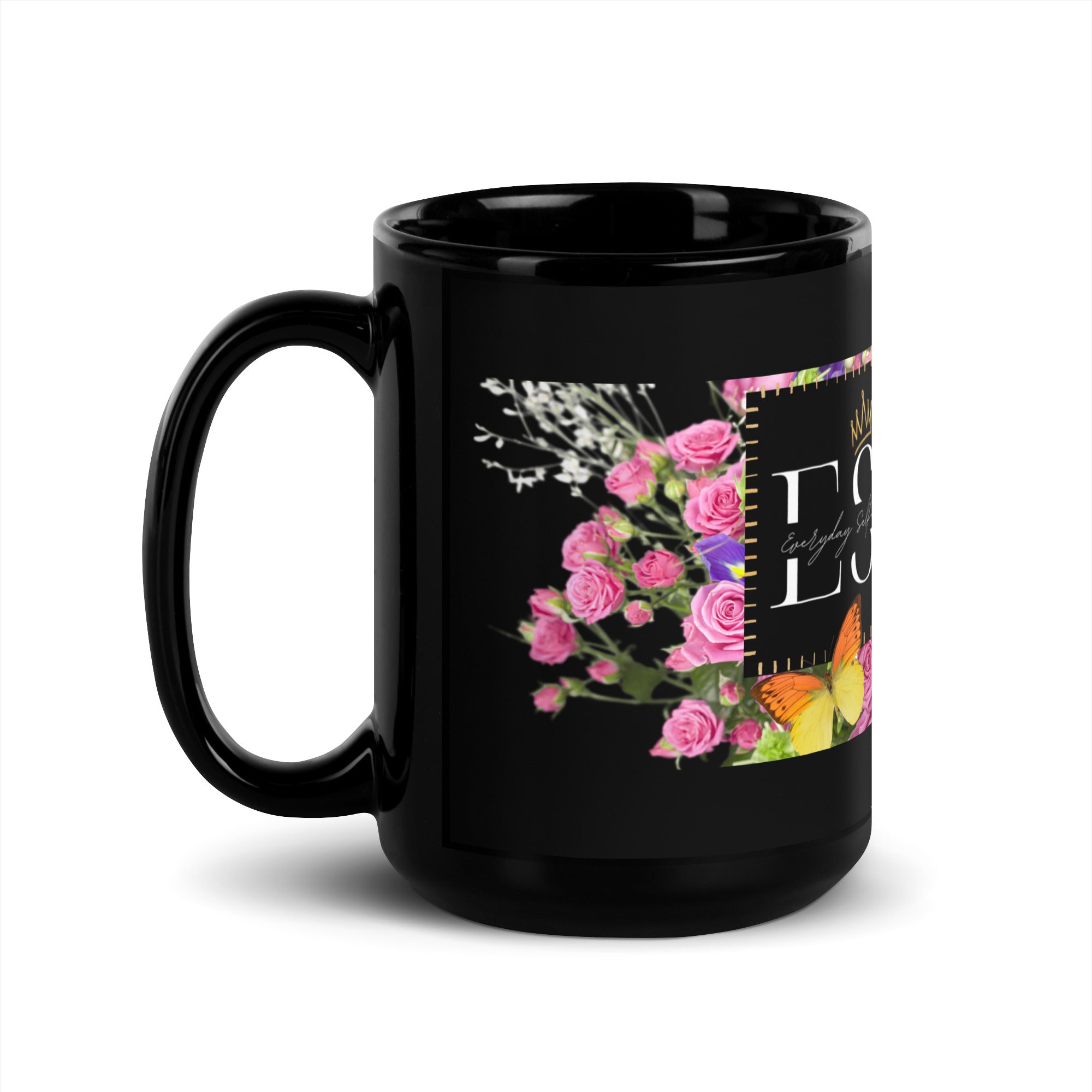 ESQ Black Glossy Mug