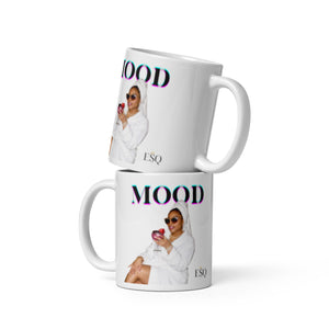 MOOD White glossy mug